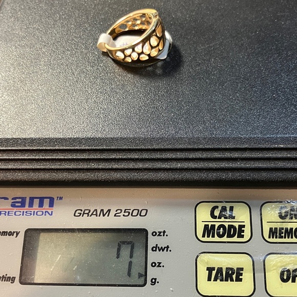 FINAL SALE PRICE Natural Jewelry 14K Teardrop Cutout Diamond Ring - Picture 5 of 5